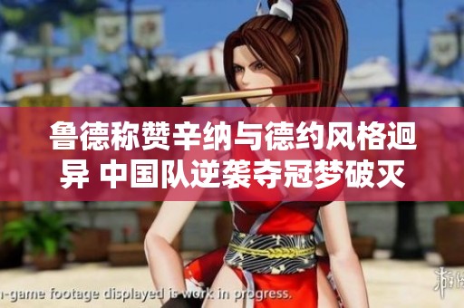 鲁德称赞辛纳与德约风格迥异 中国队逆袭夺冠梦破灭