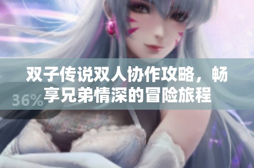 双子传说双人协作攻略，畅享兄弟情深的冒险旅程