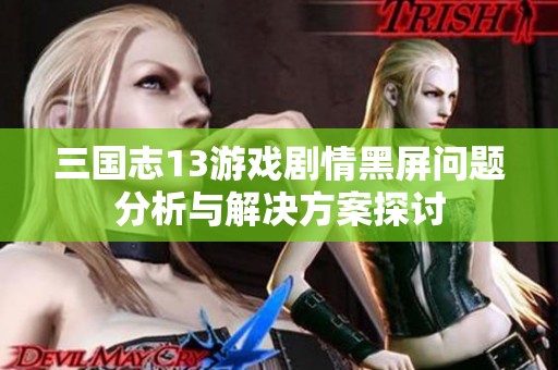 三国志13游戏剧情黑屏问题分析与解决方案探讨
