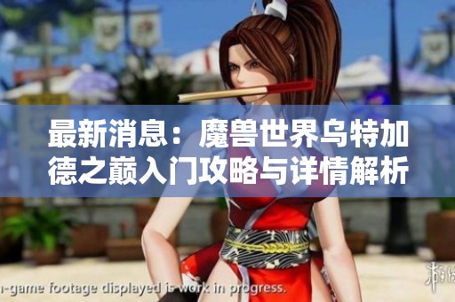 最新消息：魔兽世界乌特加德之巅入门攻略与详情解析